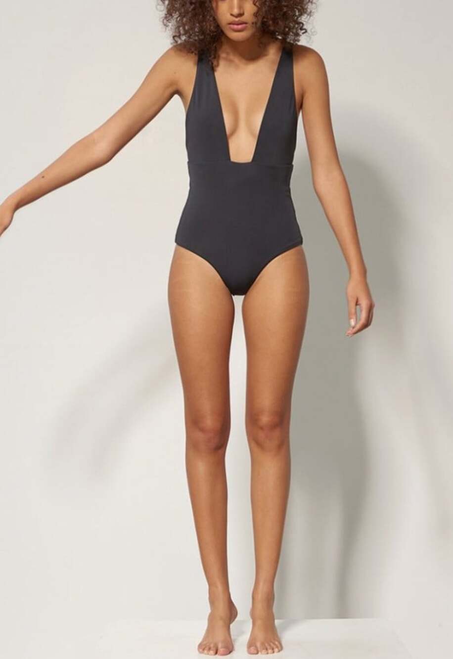 Mara Hoffman NWT Audrey One Piece Swimsuit in Black Size Small